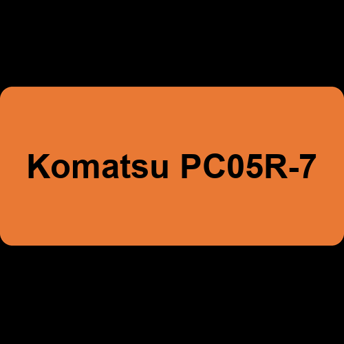 Komatsu PC05R-7
